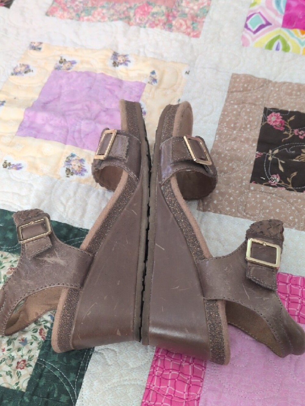 Aetrex Taupe Braided Slingback Sandals - Picture 7 of 9